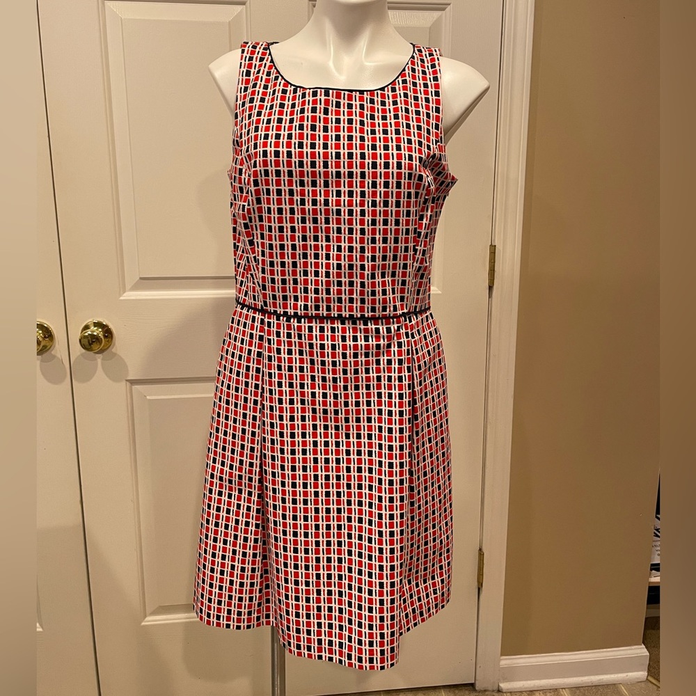 Tommy Hilfiger Dress- Sleeveless-Size 10- Red/White/Blue